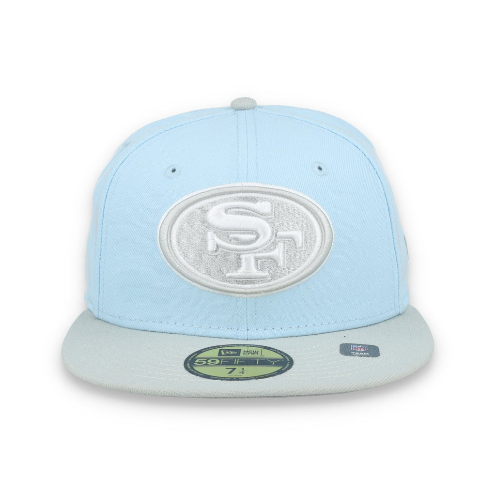 New Era San Francisco 49ers 2-Tone Color Pack 59FIFTY Fitted Hat-Light Blue/Gray