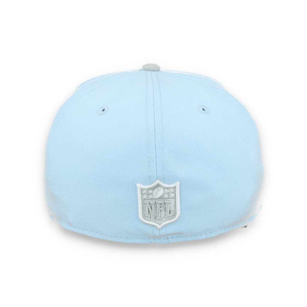 New Era Las Vegas Raiders 2-Tone Color Pack 59FIFTY Fitted Hat-Light Blue/Gray