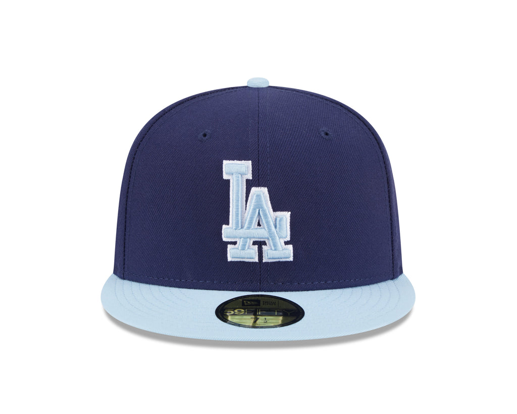 Los Angeles Dodgers MLB New Era Men's Navy 59Fifty Two Tone Color Pack Fitted Hat