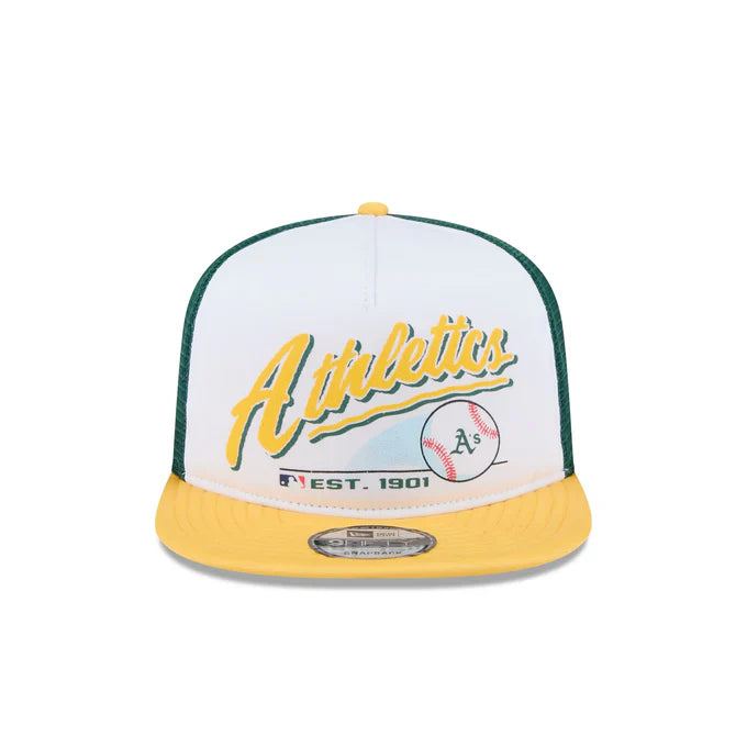 New Era Oakland Athletics Retro Script 9FIFTY A-Frame Snapback Trucker