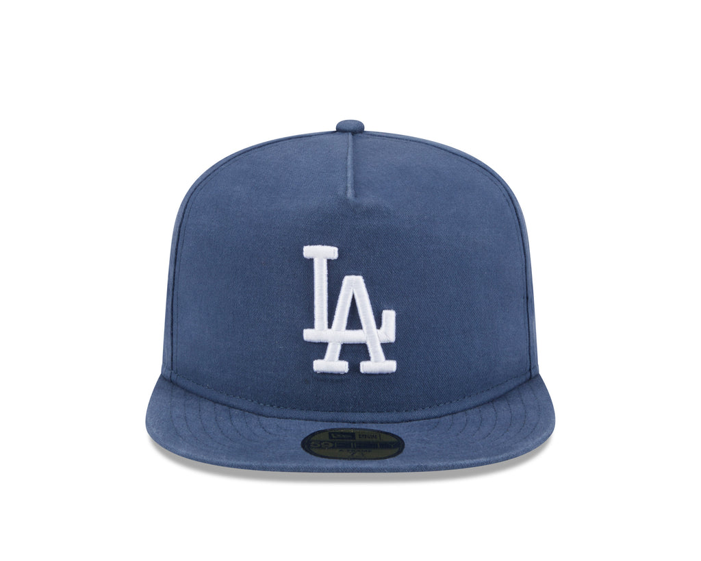 Los Angeles Dodgers MLB New Era Men's Dark Blue 59Fifty A-Frame Championship Side Flag