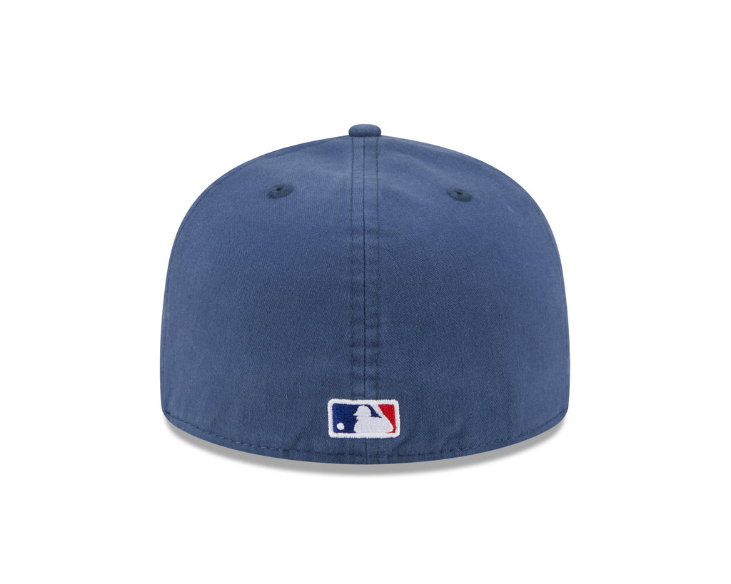 Los Angeles Dodgers MLB New Era Men's Dark Blue 59Fifty A-Frame Championship Side Flag
