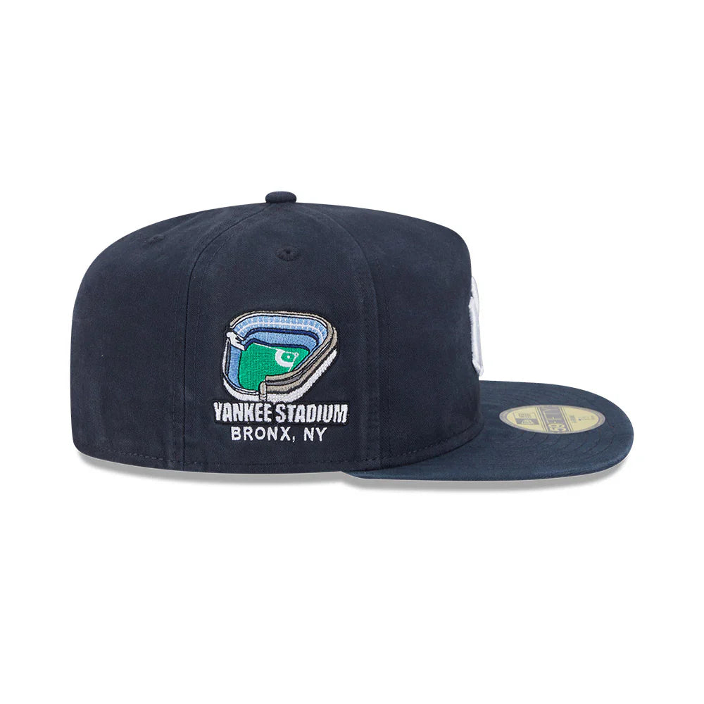 New York Yankees MLB New Era Men's Dark Blue 59Fifty A-Frame Championship Side Flag