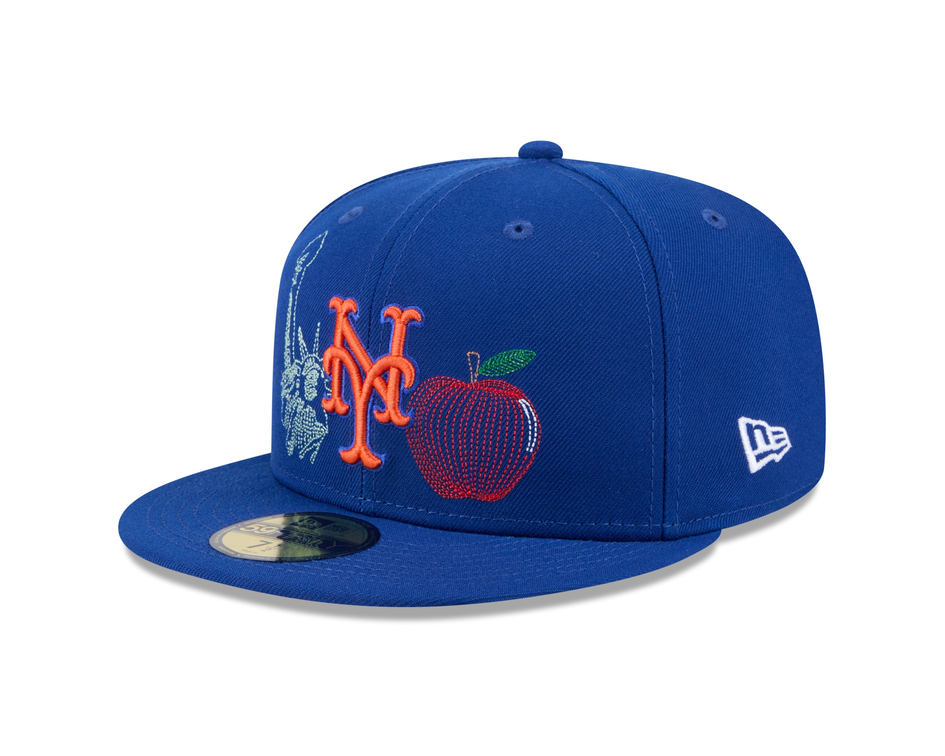 New York Mets MLB New Era Men's Royal Blue 59Fifty State Stitch Fitted Hat