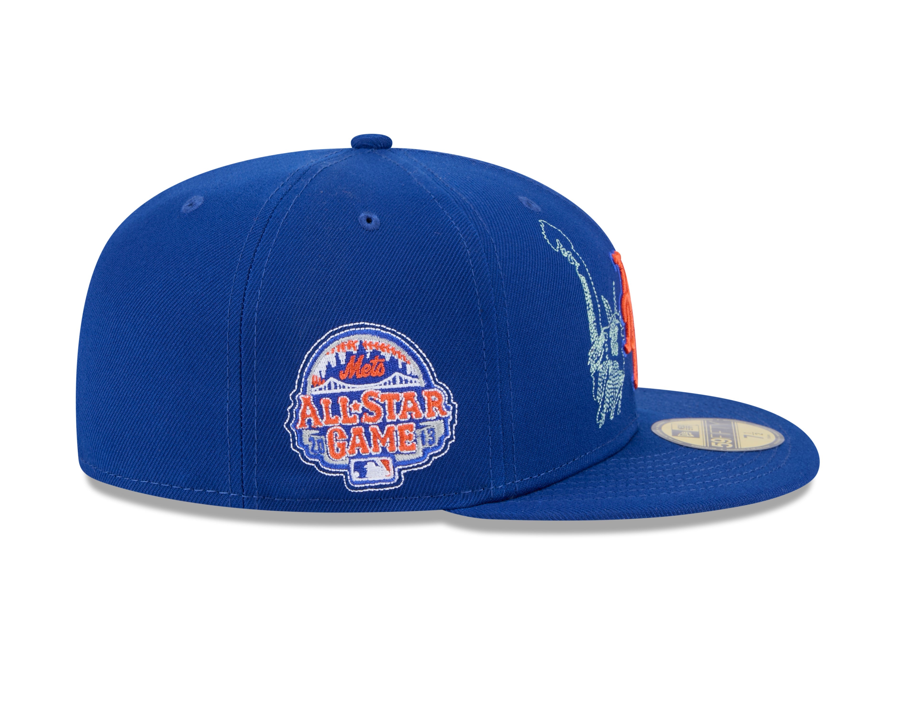 New York Mets MLB New Era Men's Royal Blue 59Fifty State Stitch Fitted Hat