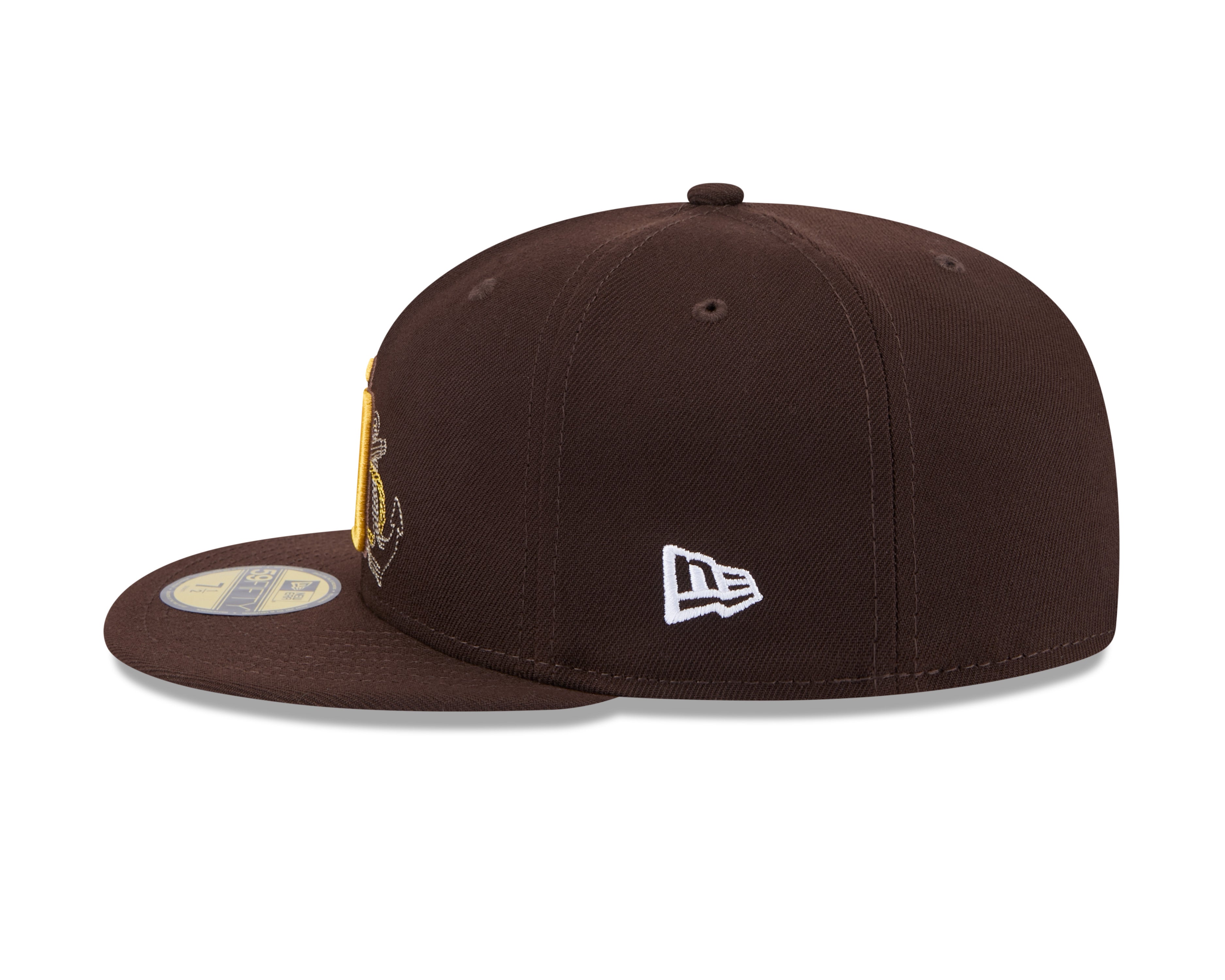 San Diego Padres MLB New Era Men's Brown 59Fifty State Stitch Fitted Hat