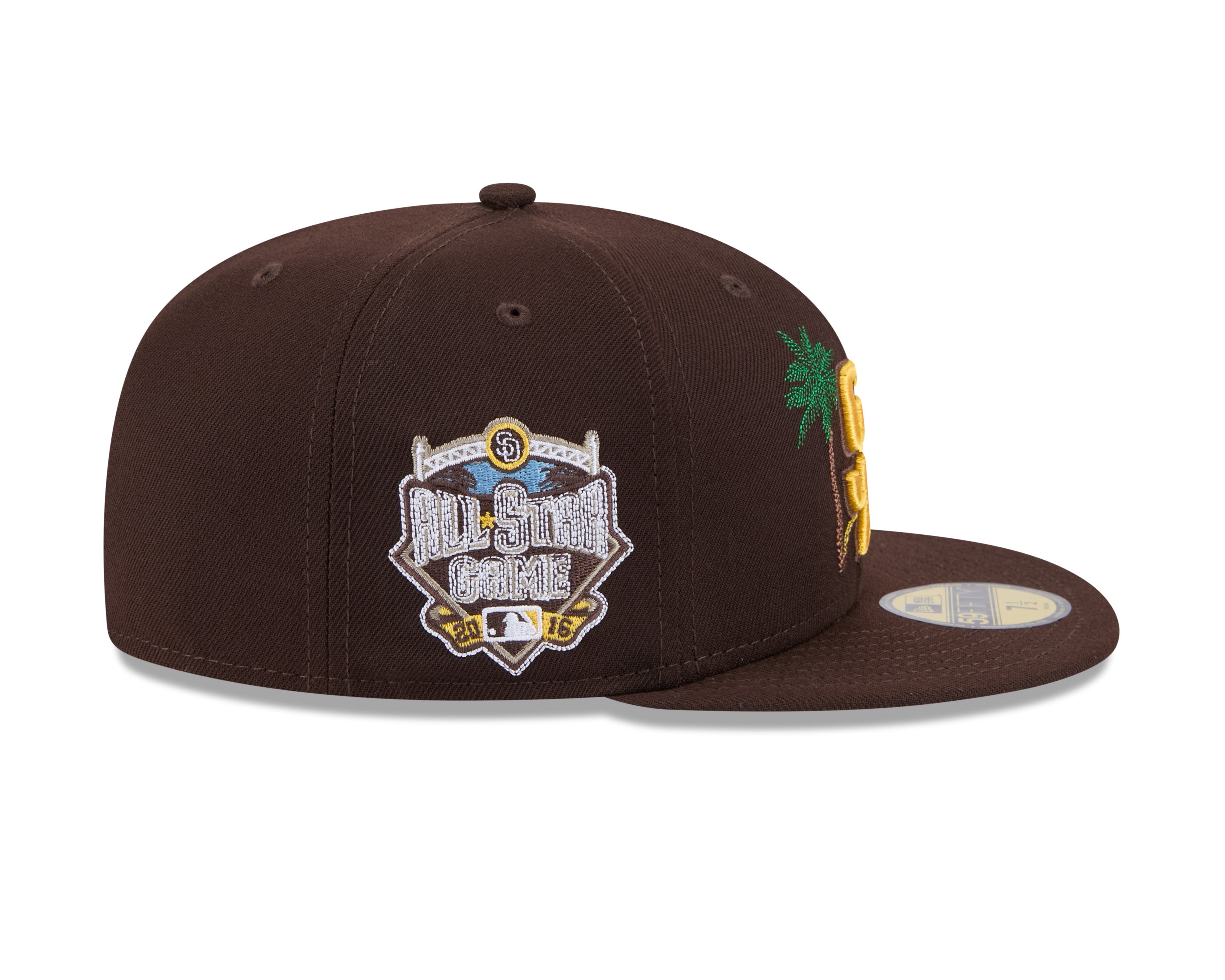 San Diego Padres MLB New Era Men's Brown 59Fifty State Stitch Fitted Hat