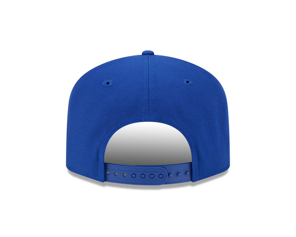 Edmonton Oilers NHL New Era Men's Royal 9Fifty Script A-Frame Snapback Hat