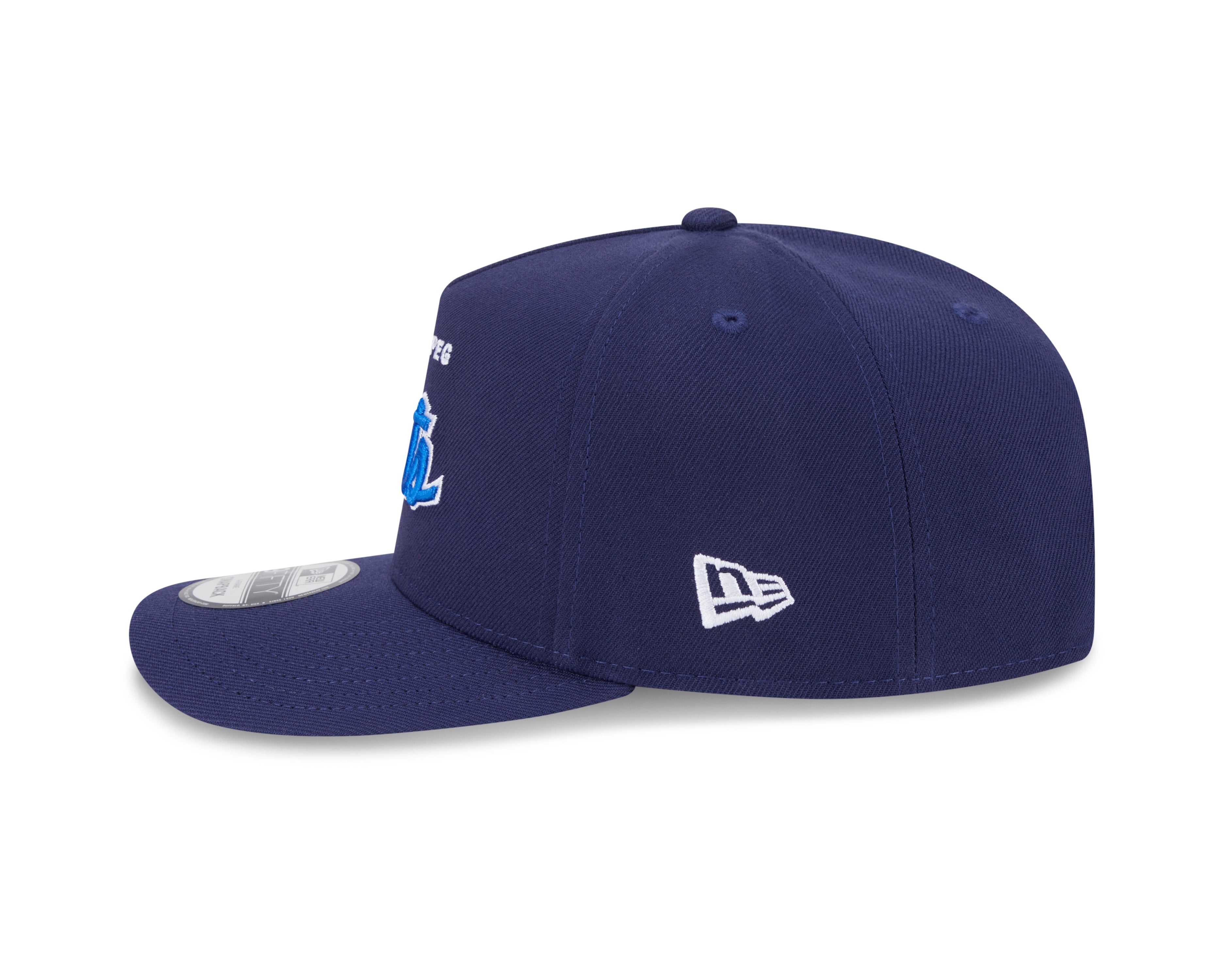 Winnipeg Jets NHL New Era Men's Navy 9FIfty Script A-Frame Snapback