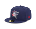 Columbus Blue Jackets NHL New Era Men's Navy 59Fifty Core Fitted Hat