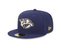 Nashville Predators NHL New Era Men's Navy 59Fifty Core Fitted Hat