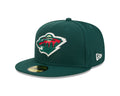 Minnesota Wild NHL New Era Men's Forest Green 59Fifty Core Fitted Hat