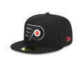 Philadelphia Flyers NHL New Era Men's Black 59Fifty Core Fitted Hat