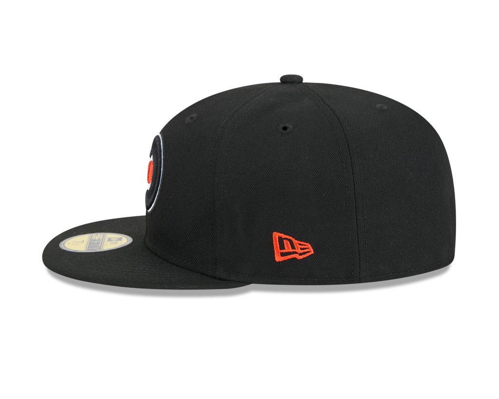 Philadelphia Flyers NHL New Era Men's Black 59Fifty Core Fitted Hat