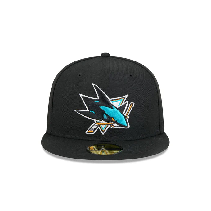 New Era San Jose Sharks Team 59FIFTY Fitted Hat-Black