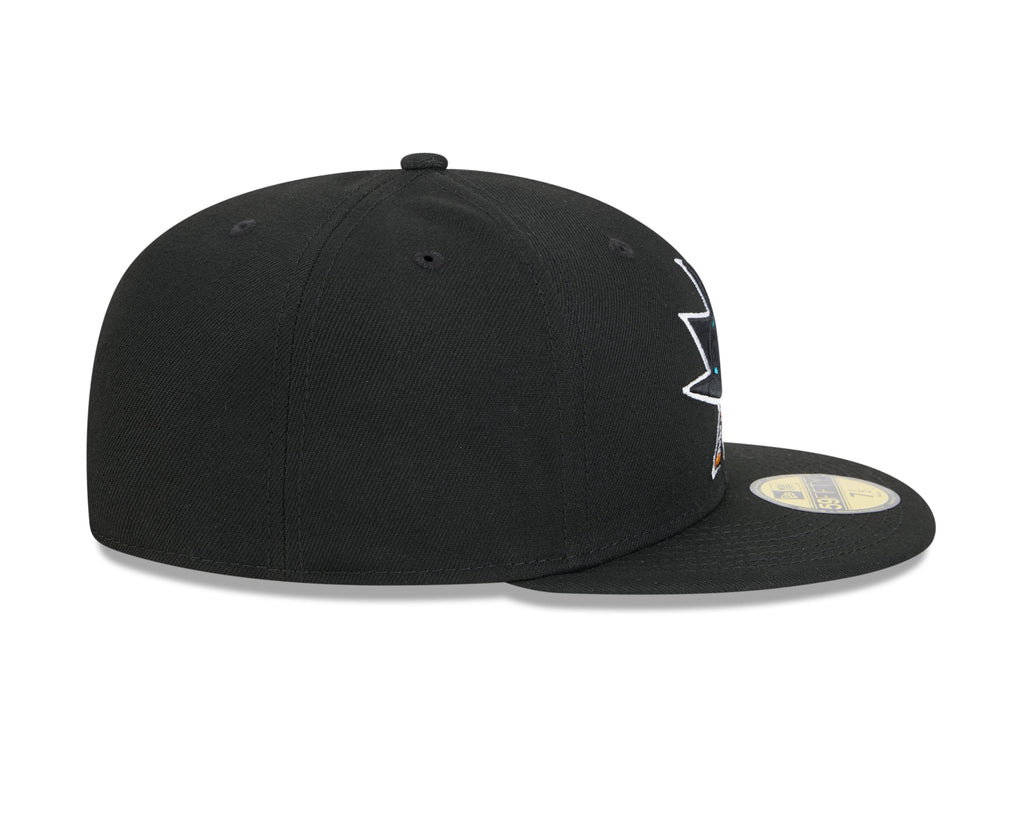 San Jose Sharks NHL New Era Men's Black 59Fifty Core Fitted Hat