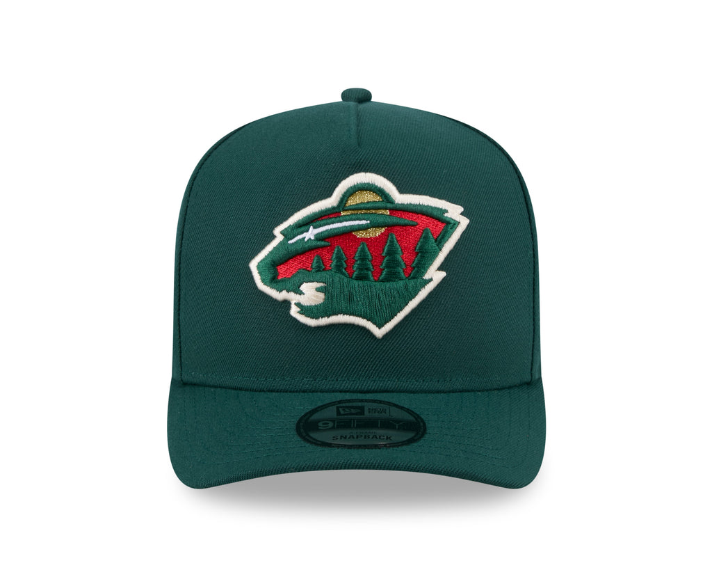 Minnesota Wild NHL New Era Men's Green 9FIfty A-Frame Snapback
