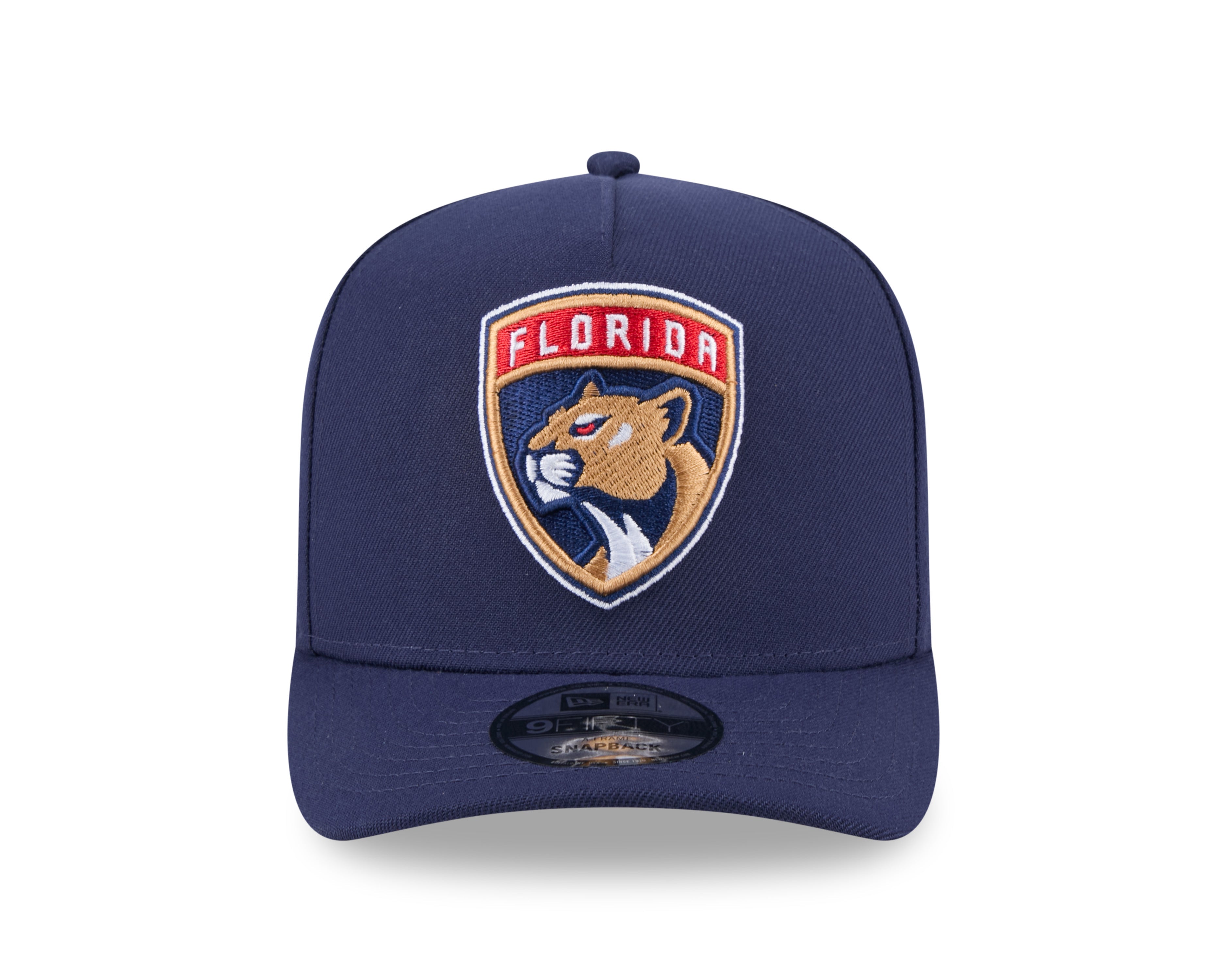 Florida Panthers NHL New Era Men's Navy 9FIFTY A-Frame Snapback