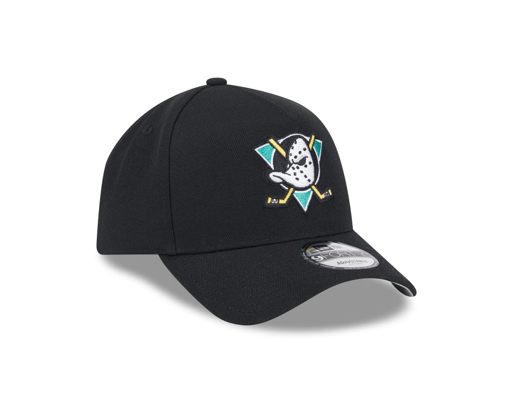 Anaheim Ducks NHL New Era Men's Black 9Forty A-Frame Snapback