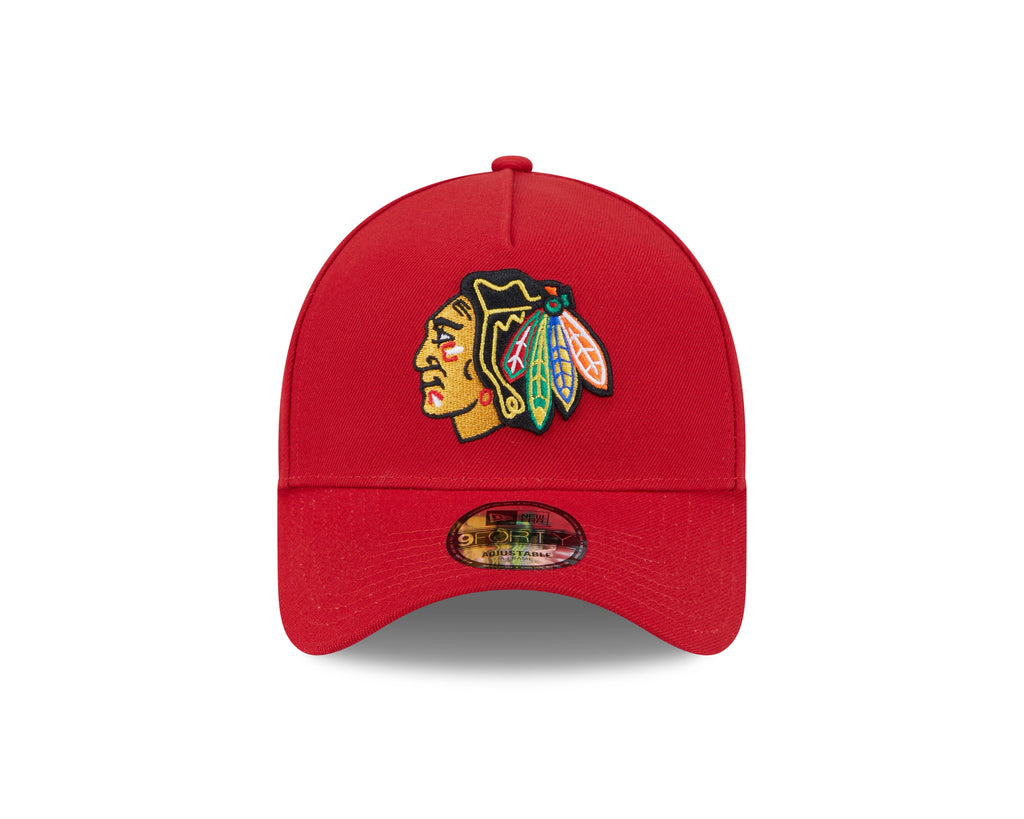 Chicago Blackhawks NHL New Era Men's Red 9Forty A-Frame Snapback