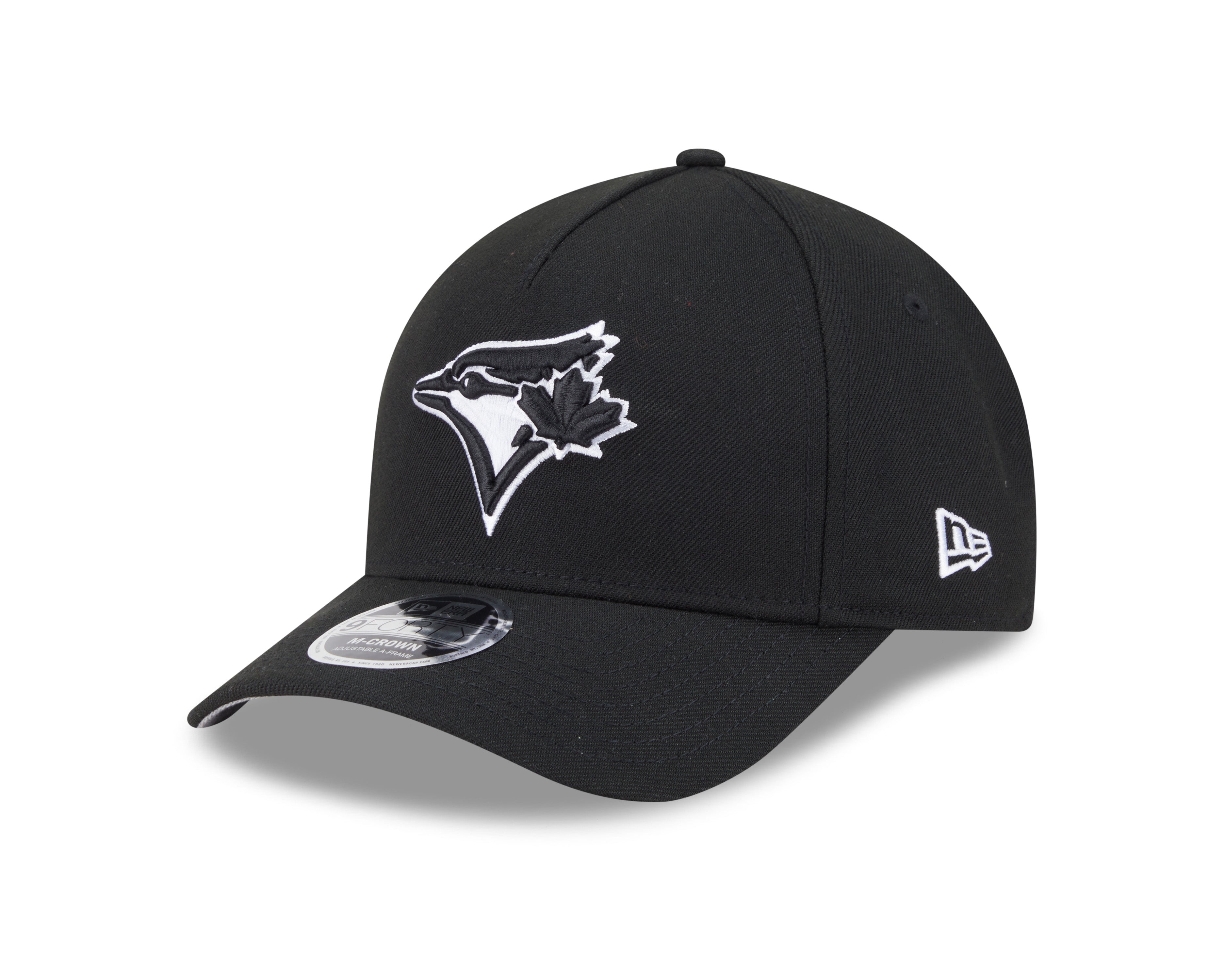 Toronto Blue Jays MLB New Era Men's Black White 9Forty M-Crown Adjustable A-Frame Hat