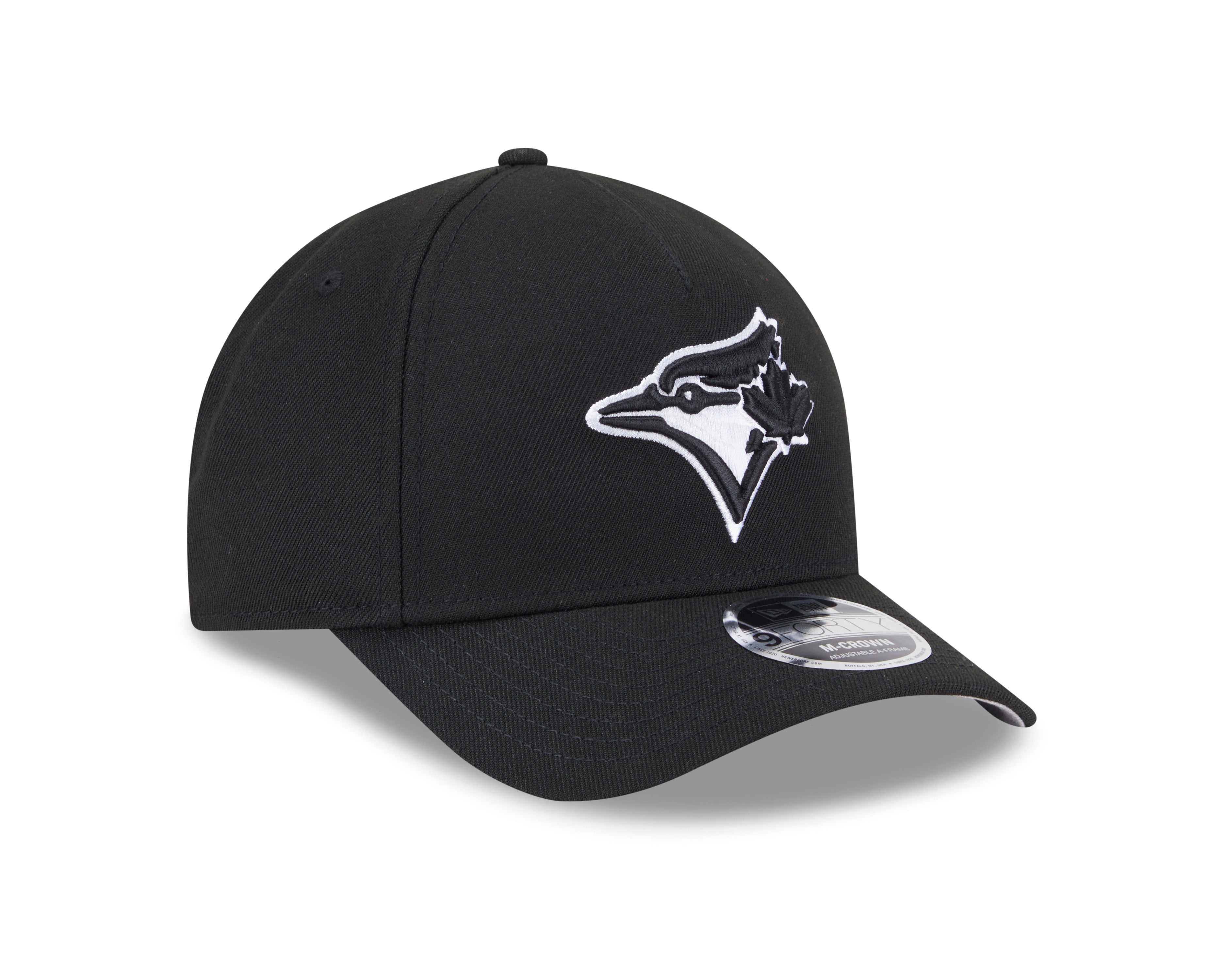 Toronto Blue Jays MLB New Era Men's Black White 9Forty M-Crown Adjustable A-Frame Hat