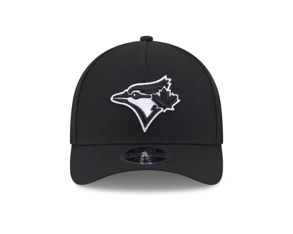 Toronto Blue Jays MLB New Era Men's Black White 9Forty M-Crown Adjustable A-Frame Hat