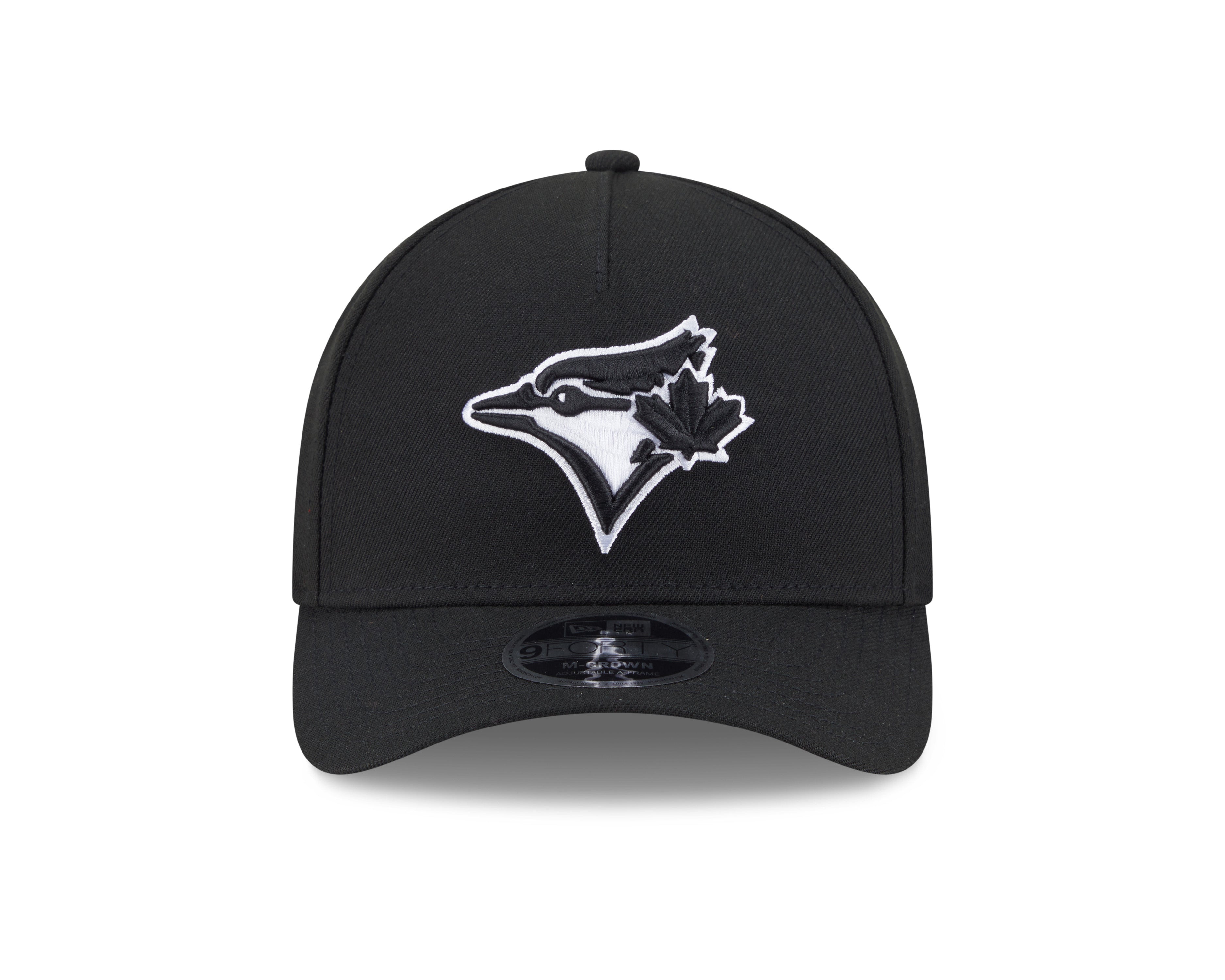 Toronto Blue Jays MLB New Era Men's Black White 9Forty M-Crown Adjustable A-Frame Hat