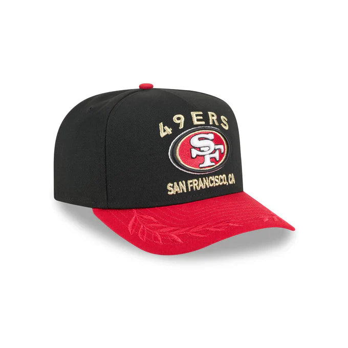 New Era San Francisco 49ers 2025 NFL Draft A-Frame 9FIFTY Snapback Hat-Black