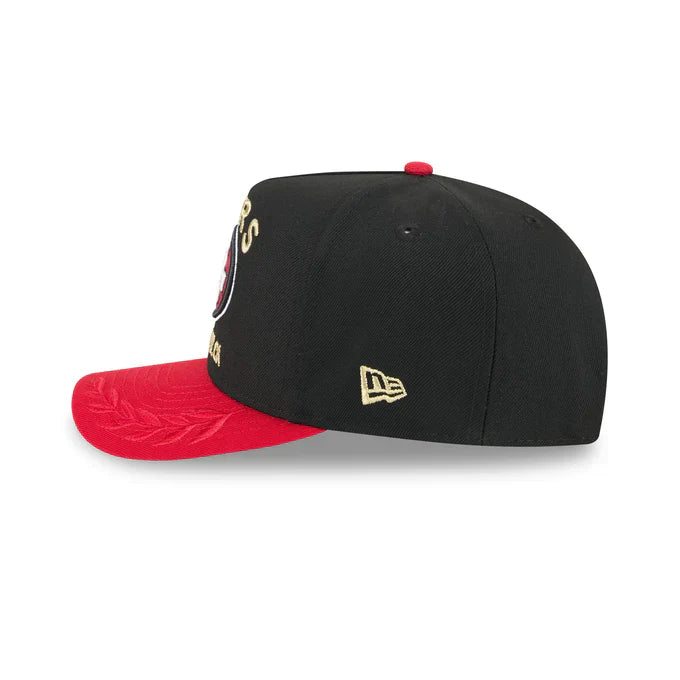 New Era San Francisco 49ers 2025 NFL Draft A-Frame 9FIFTY Snapback Hat-Black