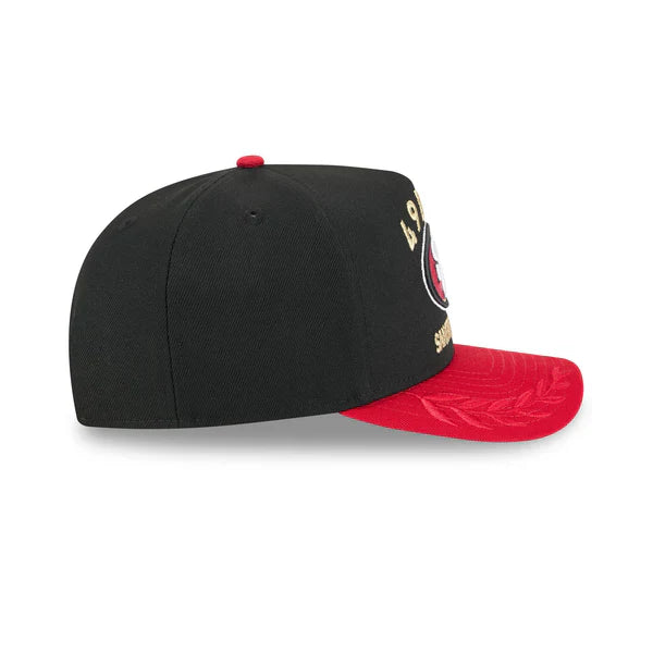 New Era San Francisco 49ers 2025 NFL Draft A-Frame 9FIFTY Snapback Hat-Black