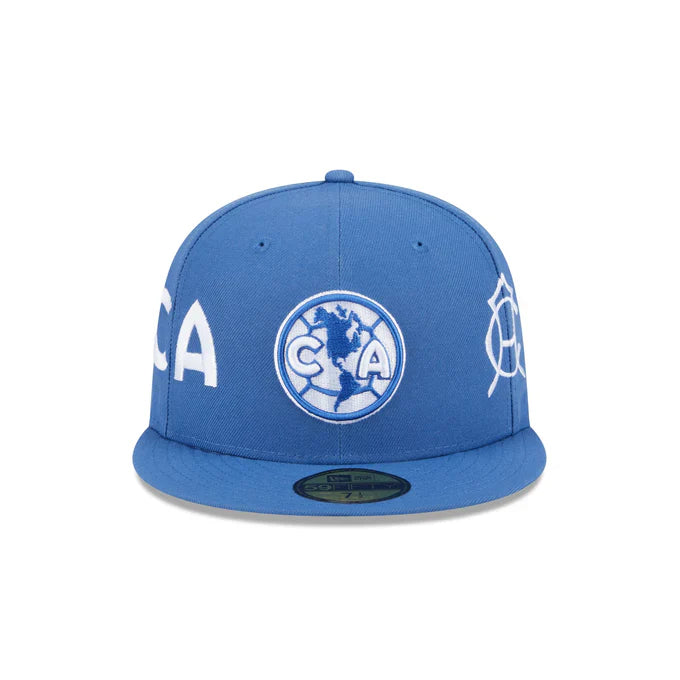 New Era Club America All Leagues 59FIFTY Fitted Hat- Indigo