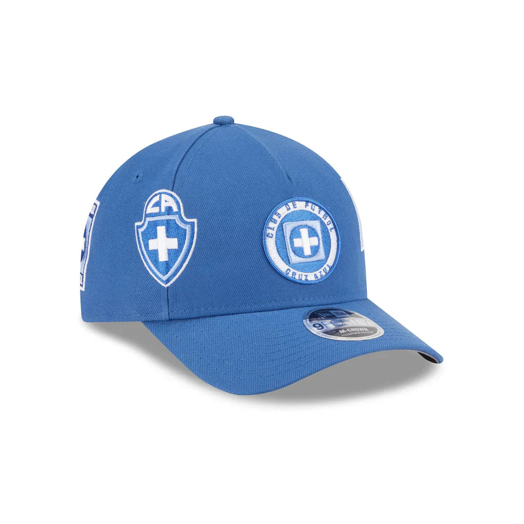 New Era Cruz Azul All League 9FORTY M-Crown A-Frame Adjustable Hat-Indigo