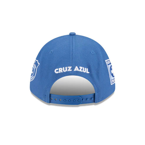 New Era Cruz Azul All League 9FORTY M-Crown A-Frame Adjustable Hat-Indigo