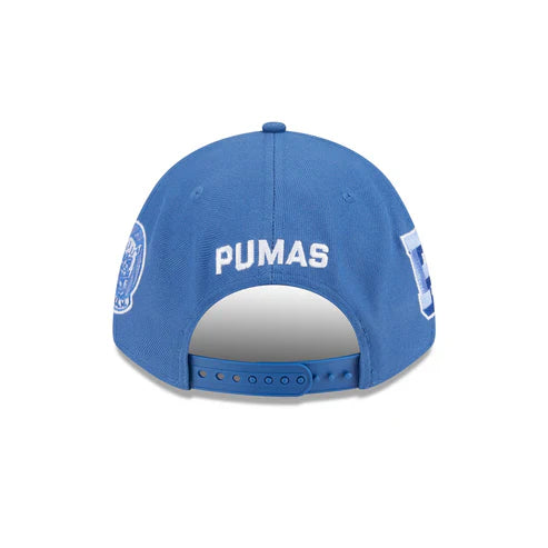 New Era Pumas UNAM All League 9FORTY M-Crown A-Frame Adjustable Hat-Indigo