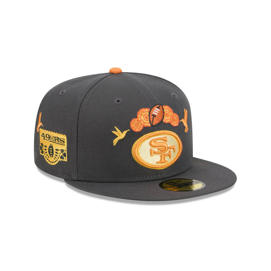 New Era San Francisco 49ers Day Of The Dead 59FIFTY Fitted Hat- Graphite