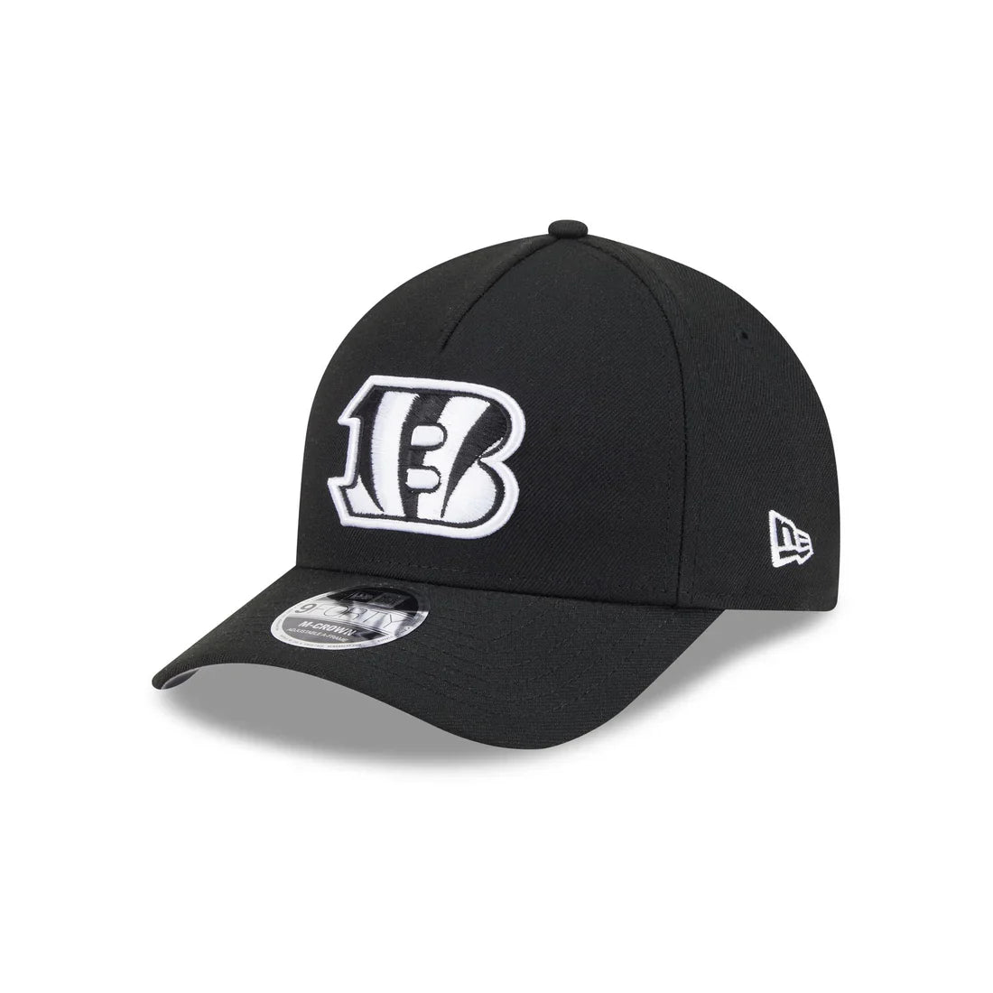 New Era Cincinnati Bengals M-Crown A-FRAME 9FORTY Adjustable Hat-Black/White