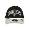 New Era Las Vegas Raiders Arch M-Crown 9FORTY A-Frame  Adjustable Hat-Black/Grey