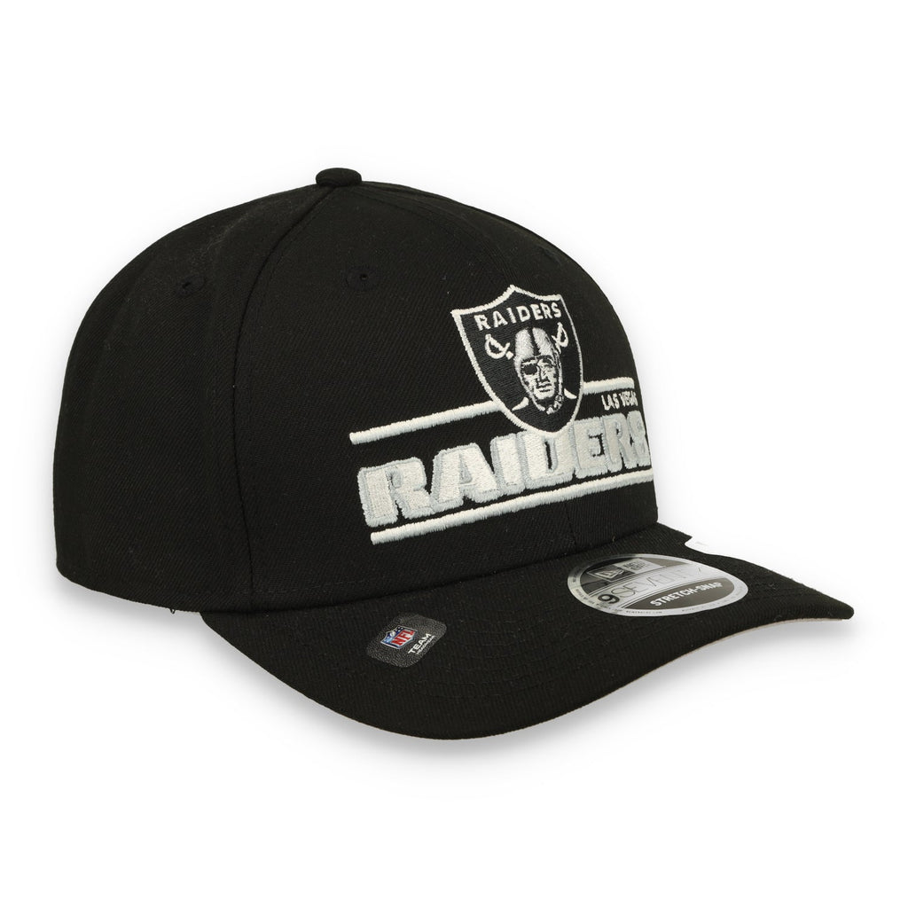 New Era Las Vegas Raiders Stated 9SEVENTY Stretch-Snap Adjustable Hat-Black