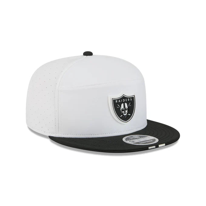 New Era Las Vegas Raiders 2025 Training Split Panel 9FIFTY Snapback-White