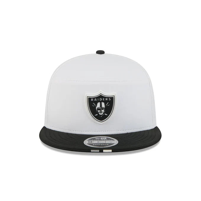New Era Las Vegas Raiders 2025 Training Split Panel 9FIFTY Snapback-White