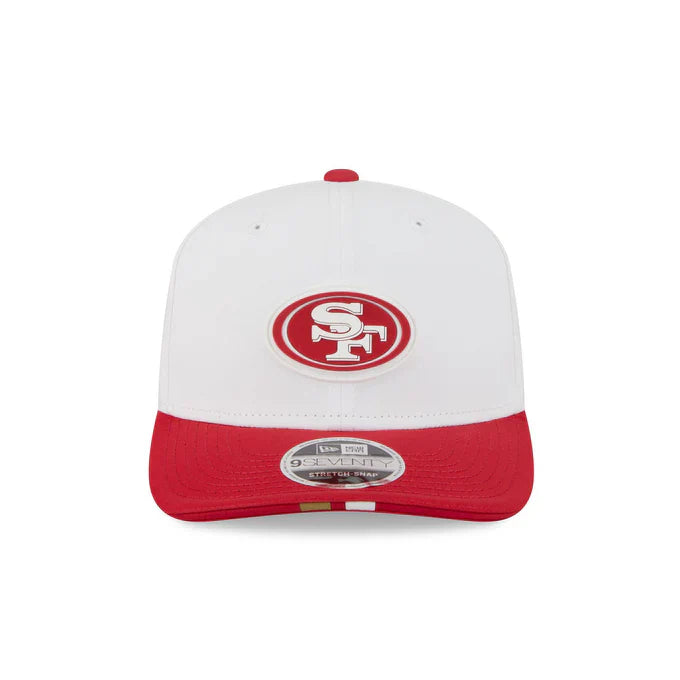 New Era San Francisco 49ers 2025 Training 9SEVENTY Stretch-Snap-White