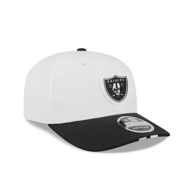New Era Las Vegas Raiders 2025 Training 9SEVENTY Stretch-Snap-White