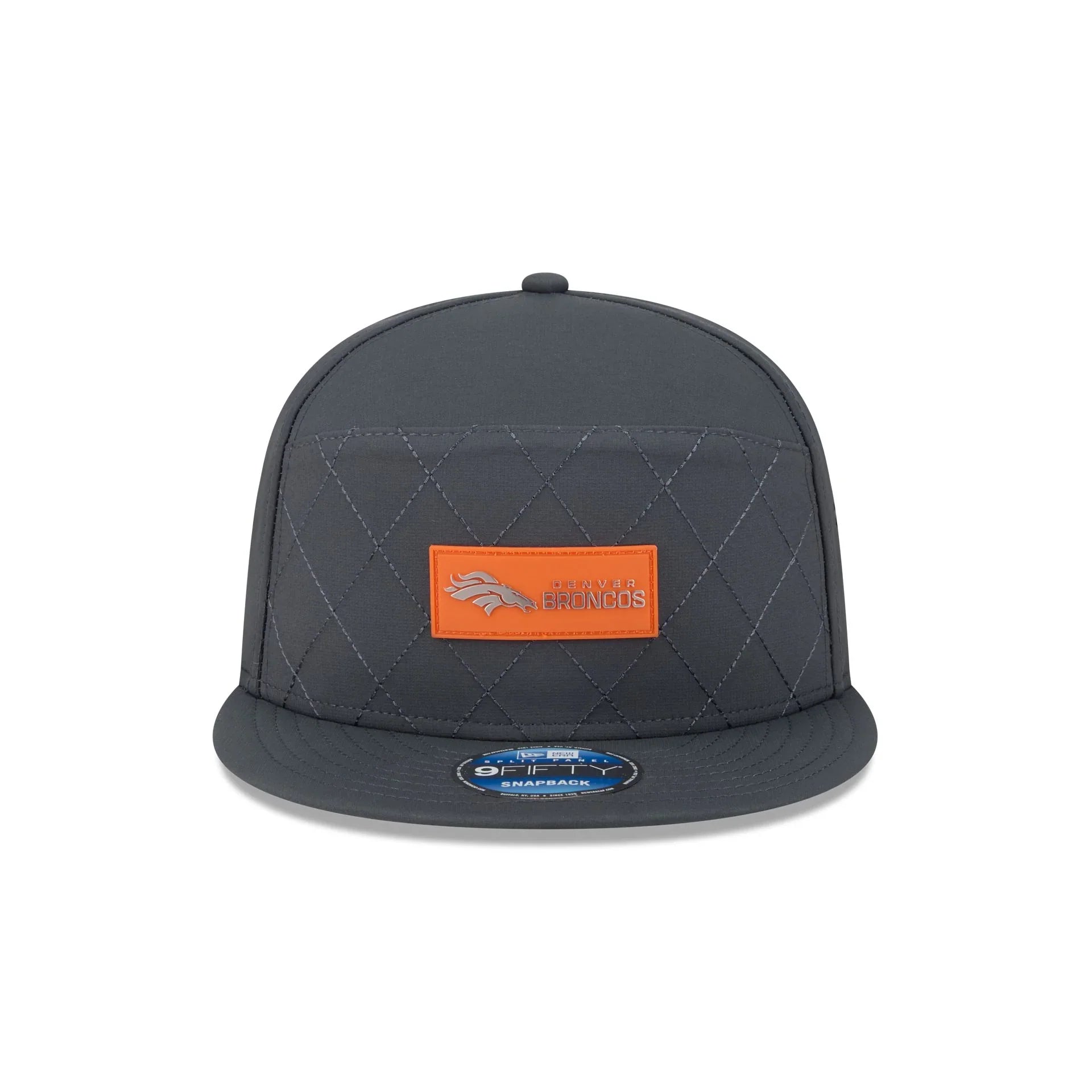 Denver Broncos NFL New Era Men's Charcoal 9Fifty 2025 Sideline Split Panel Snapback