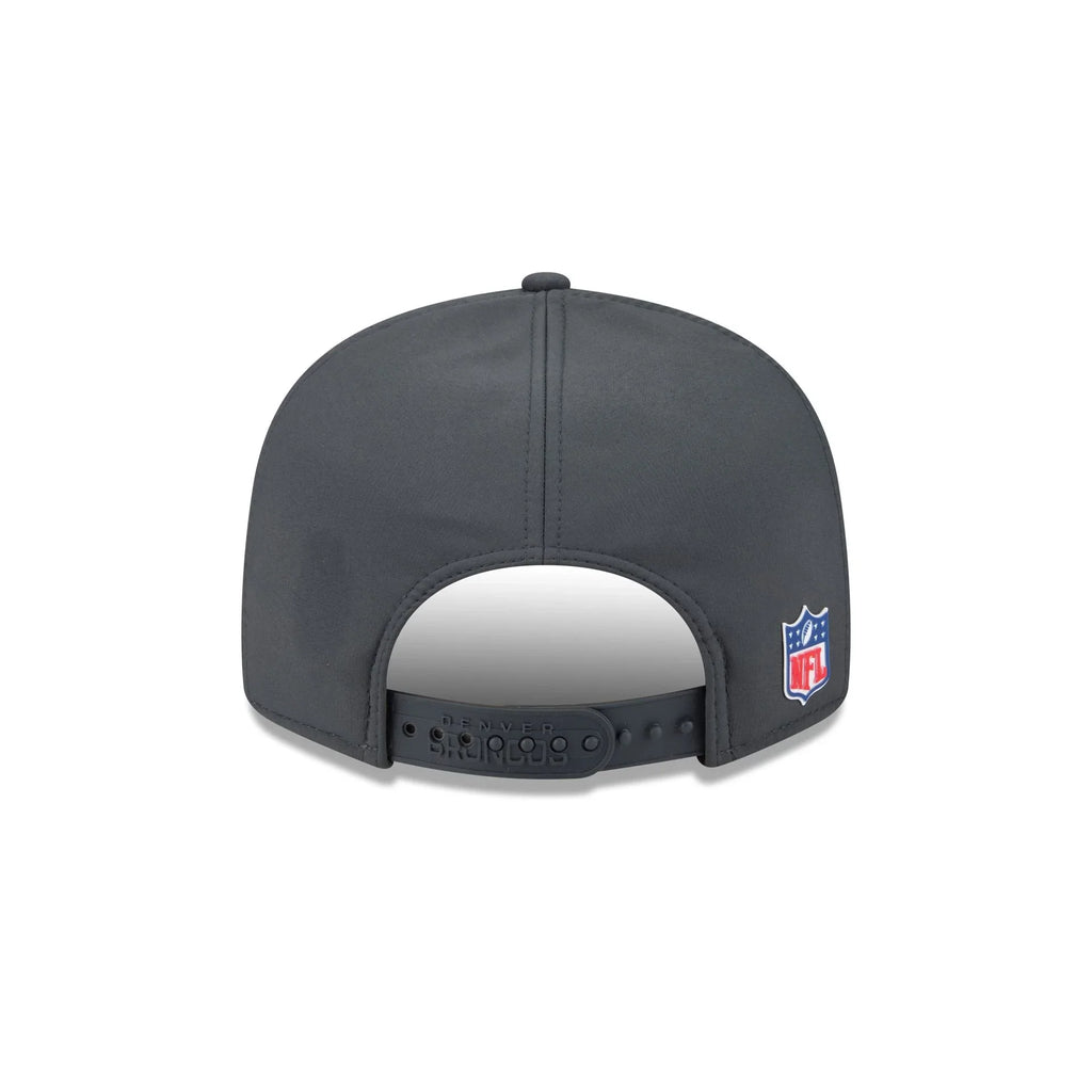 Denver Broncos NFL New Era Men's Charcoal 9Fifty 2025 Sideline Split Panel Snapback