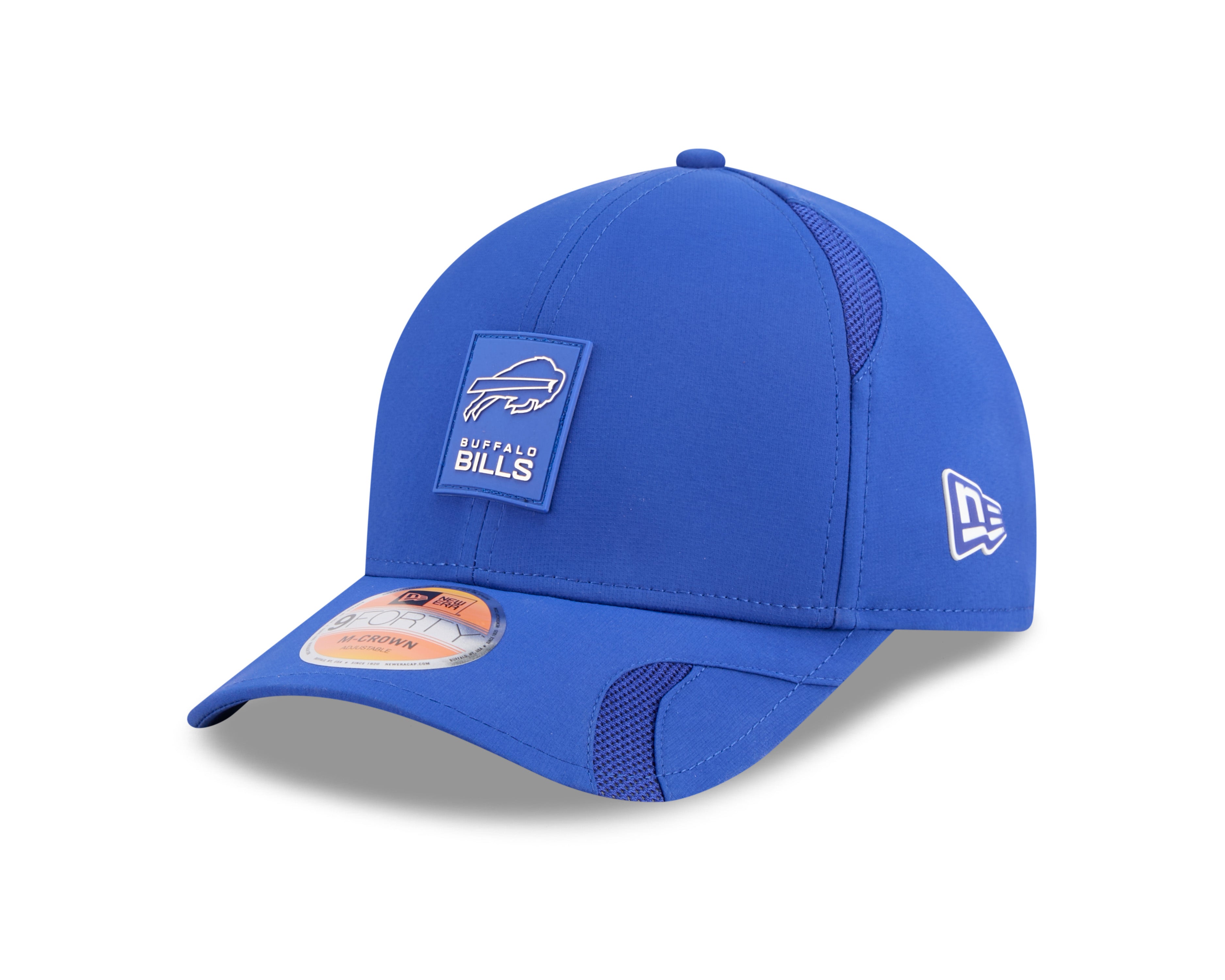 Buffalo Bills NFL New Era Men's Royal Blue 9Forty 2025 Sideline M-Crown Snapback