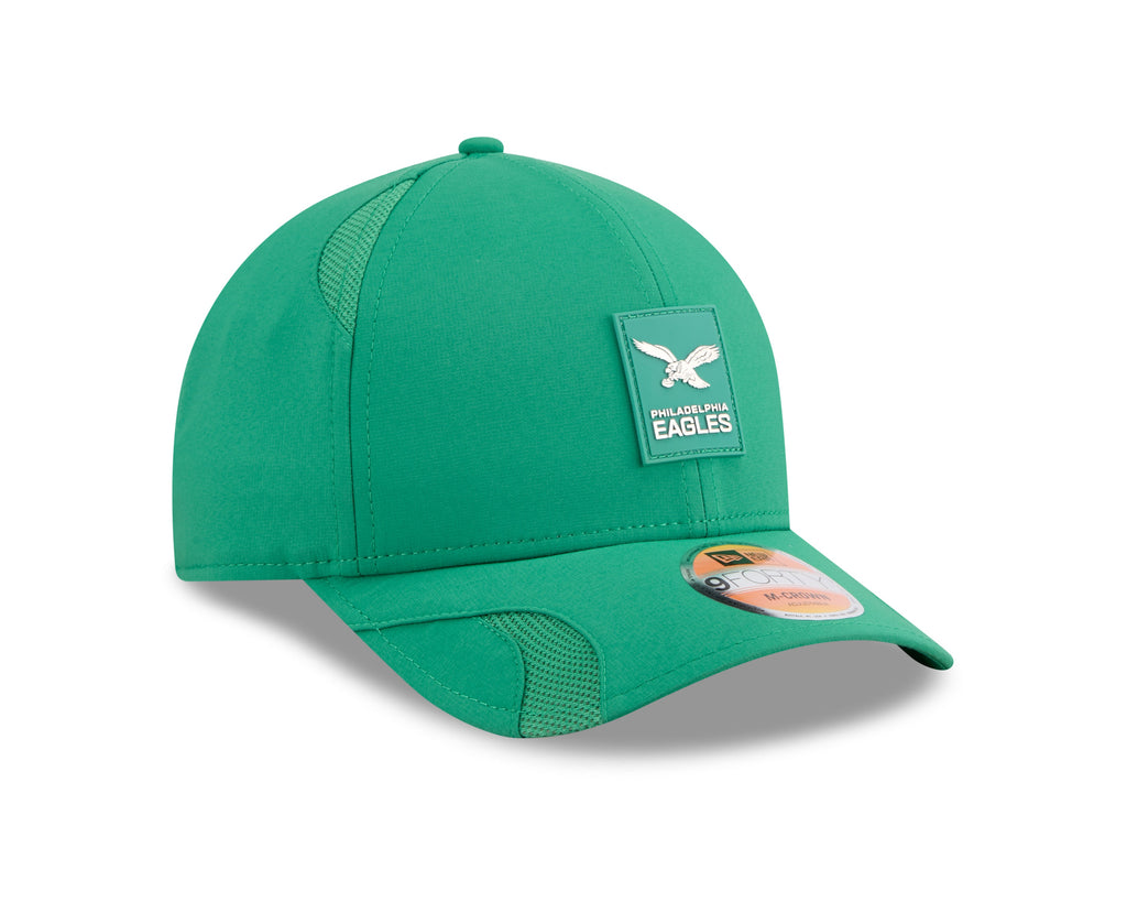 Philadelphia Eagles NFL New Era Men's Green 9Forty 2025 Sideline M-Crown Snapback