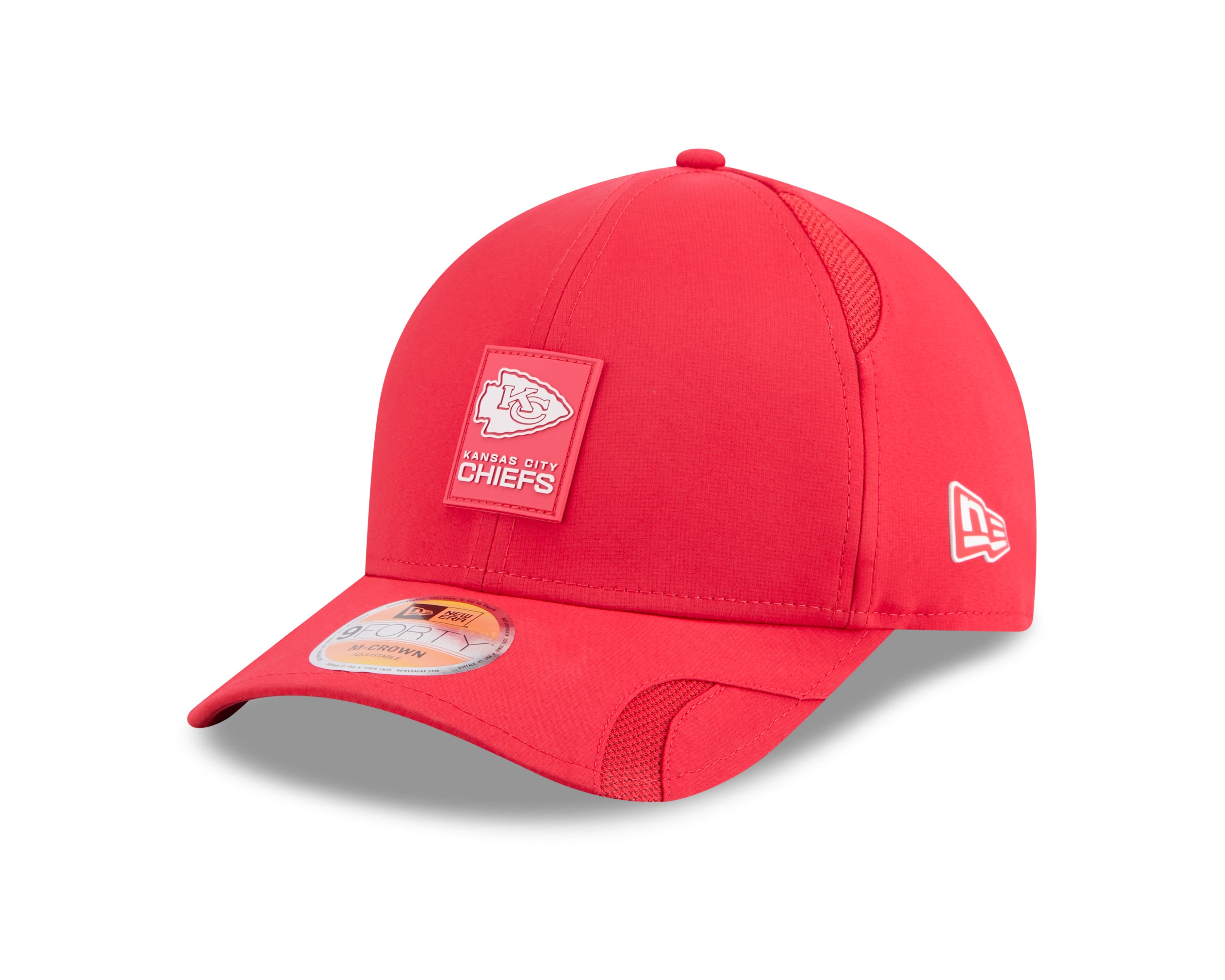Kansas City Chiefs NFL New Era Men's Red 9Forty 2025 Sideline M-Crown Snapback