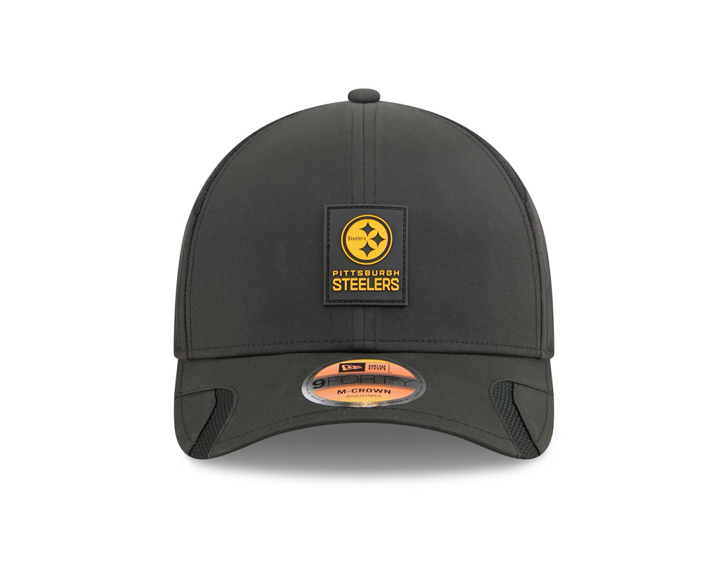 Pittsburgh Steelers NFL New Era Men's Black 9Forty 2025 Sideline M-Crown Snapback