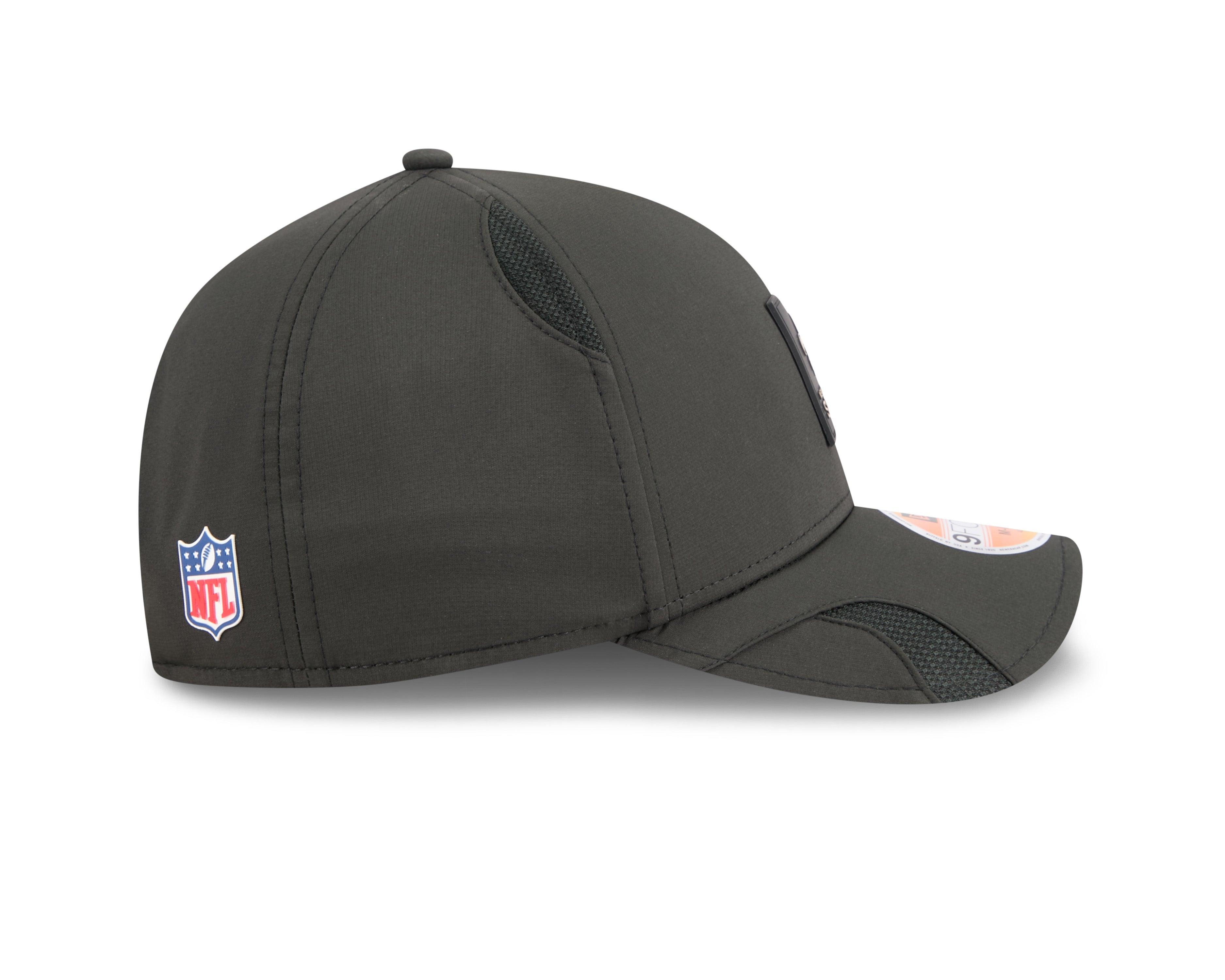 New Orleans Saints NFL New Era Men's Black 9Forty 2025 Sideline M-Crown Snapback